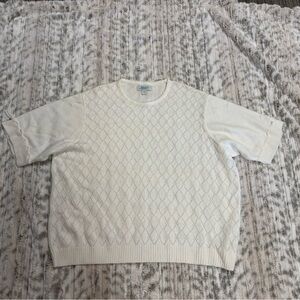 Haband  Cream Crewneck Sweater